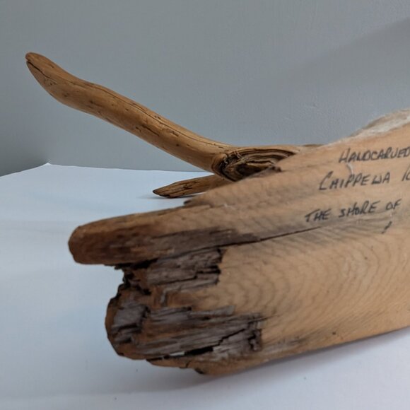 Driftwood Sculpture Real Wood Duck Finished By Noble A Needham 1989 Hand carved - Picture 10 of 11